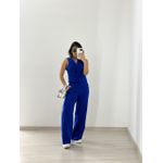 CONJUNTO COLETE COM CALÇA AZUL