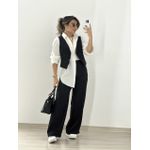 CONJUNTO COLETE COM CALÇA PRETO