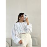 BLUSA FLÁVIA BABADO VERTICAL OFF