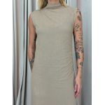 VESTIDO ANA ALICE CAVADO CAQUI