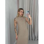 VESTIDO ANA ALICE CAVADO CAQUI