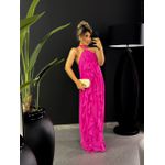 VESTIDO BABADOS CF COSTAS ABERTA PINK