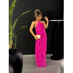 VESTIDO BABADOS CF COSTAS ABERTA PINK