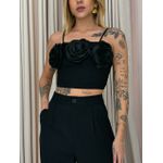 CONJUNTO CLARICE FLOR PRETO