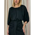 CROPPED MELISSA COSTAS ABERTA PRETO