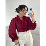 BLUSA ISABEL BABADOS CHERRY RED