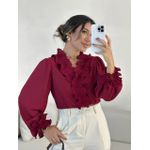 BLUSA ISABEL BABADOS CHERRY RED