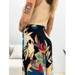 CALÇA LENÇO ESTAMPADA PRETA