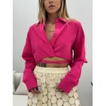 CROPPED CAMISA MANGA LONGA PINK