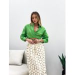 CROPPED CAMISA MANGA LONGA VERDE