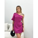 VESTIDO PATRÍCIA NULA MANGA FUCSIA