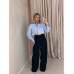 CAMISA CROPPED LUNA AZUL