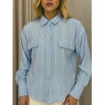 CAMISA MAITÊ LISTRADA AZUL