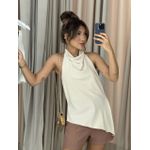 BLUSA FRENTE ÚNICA MARFIM