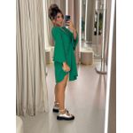 VESTIDO KIMONO LISO VERDE