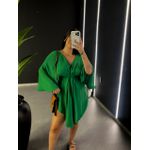 VESTIDO KIMONO LISO VERDE