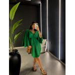 VESTIDO KIMONO LISO VERDE