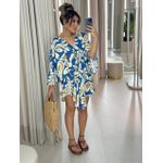 VESTIDO KIMONO TRANCOSO AZUL