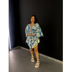 VESTIDO KIMONO TRANCOSO AZUL