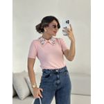 BLUSA MAIA GOLA BORDADA BABY PINK