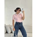 BLUSA MAIA GOLA BORDADA BABY PINK