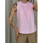 BLUSA LAVÍNIA GOLA DRAPEADA BABY PINK