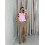 BLUSA LAVÍNIA GOLA DRAPEADA BABY PINK