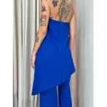 CONJUNTO MIRELLA BLUSA ASSIMÉTRICA AZUL