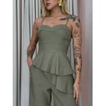 BLUSA EMANUELY ASSIMÉTRICA VERDE