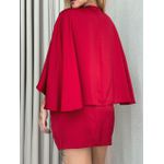 VESTIDO CURTO CAPA VERMELHO