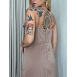 VESTIDO ISA MIDI ACETINADO NUDE