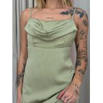 VESTIDO ISA MIDI ACETINADO VERDE