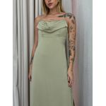 VESTIDO ISA MIDI ACETINADO VERDE