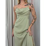 VESTIDO ISA MIDI ACETINADO VERDE