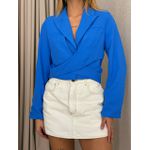 BLAZER CROPPED AMARRAÇÃO AZUL