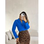 BLAZER CROPPED AMARRAÇÃO AZUL