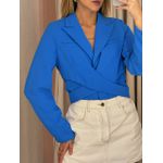 BLAZER CROPPED AMARRAÇÃO AZUL