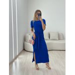 VESTIDO AURORA MIDI AZUL