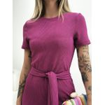 VESTIDO AURORA MIDI FUCSIA