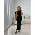 VESTIDO AURORA MIDI PRETO