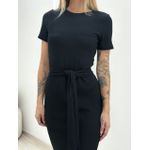 VESTIDO AURORA MIDI PRETO