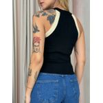 BLUSA ALANA CAVADA PRETA