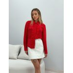 CAMISA YASMIN BABADO VERMELHO