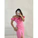 VESTIDO MAVI BABADOS ROSA