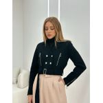 JAQUETA DUDA CROPPED PRETO