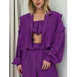 CAMISA CROPPED CF OVER FUCSIA