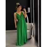 VESTIDO ALÇA NÓ LONGO VERDE