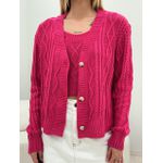 CONJUNTO LAÍS TOP CARDIGAN PINK