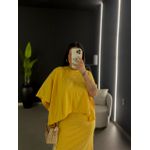 PONCHO CF MALHA AMARELO