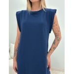 VESTIDO CF MUSCLE LONGO AZUL